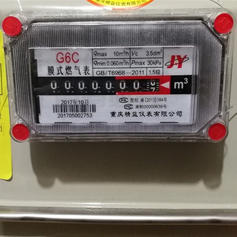 瑞力比G膜式燃气表 J工业燃气瓦斯瓦斯表 立方燃气流量计包