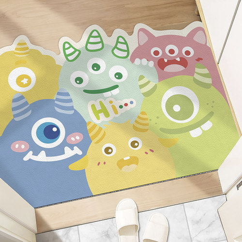 地垫入户门垫2024新款皮革防水pvc免洗可裁剪进门口耐脏玄关地毯