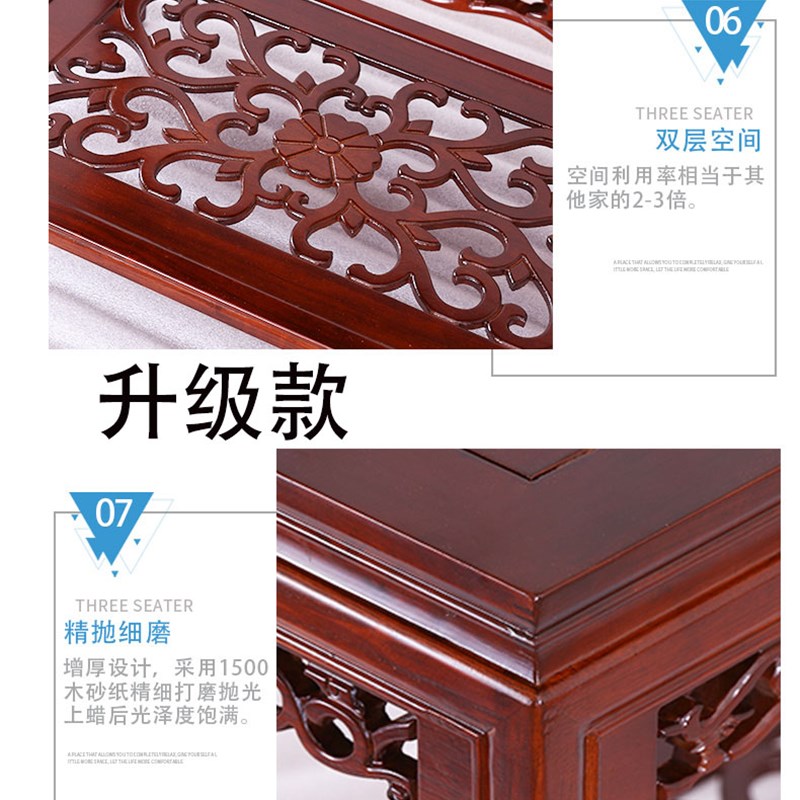 全实木小桌子客厅放功夫茶具盆景鱼缸奇石桌子架子沙发边几小茶几