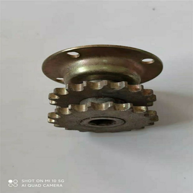 播种机配件免耕机配件4分18齿双链轮总成428通用播种机链轮总成