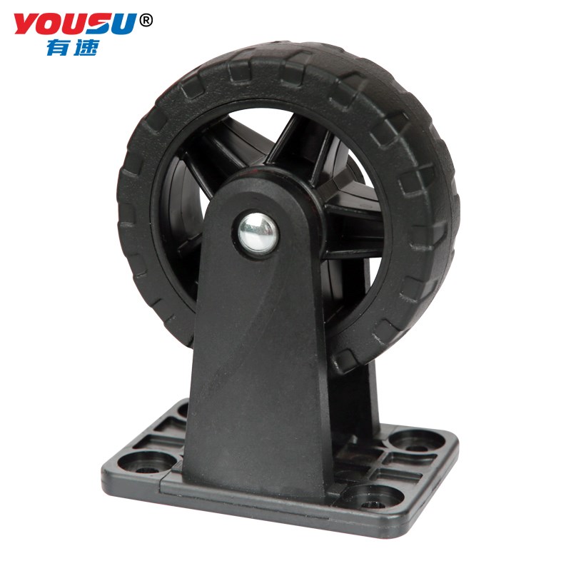 有速手拉车静音轮万向轮定向轮刹车轮橡胶折叠车平板手推车小拖车