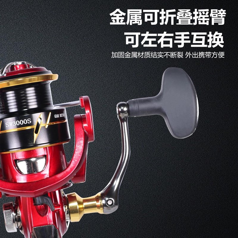 火蜥蜴微物浅浅杯渔轮 金属海竿轮路亚轮鱼线轮 渔具纺车轮