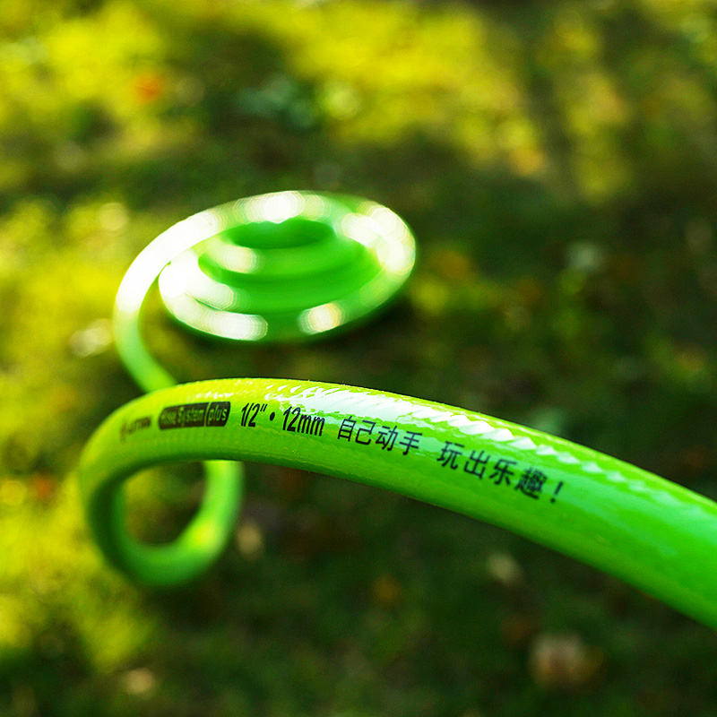 绿田10米绿色软管进水管15米分家用洗车机配件耐磨绿管