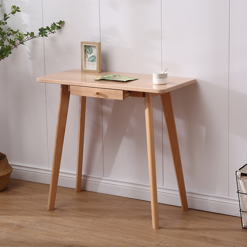 实木书桌榉木儿童学习桌写字桌简约办公桌子简易电脑桌电脑台式桌