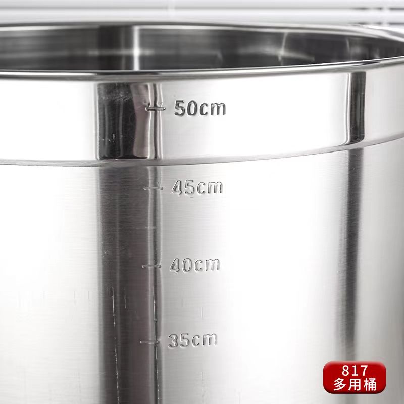 电磁炉不锈钢桶汤桶商用加厚带盖卤锅30熬汤家用圆水桶米桶油桶