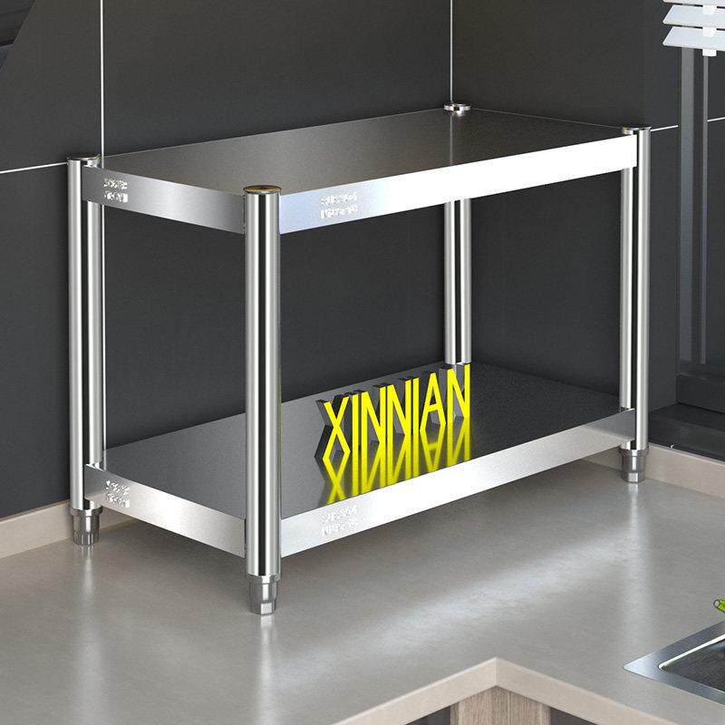 德国304不锈钢电磁炉微波炉置物架厨房台面单双层收纳层架调料烤