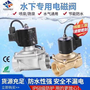 电磁阀220v24V4分6分1寸电磁放水电动开关控制阀气体安全流量通用