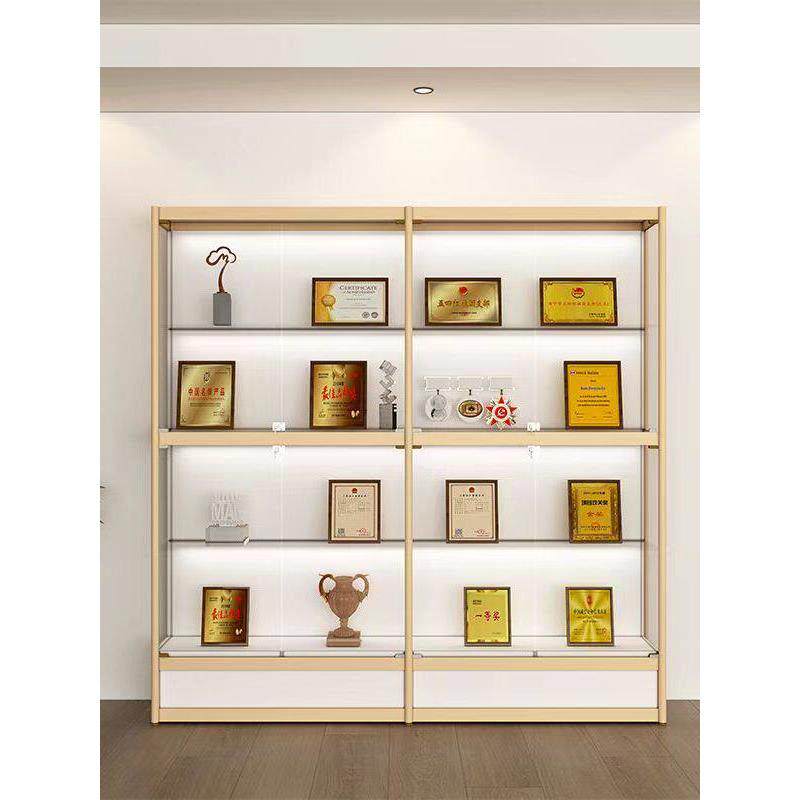 玻璃展示柜汽车用品货架古董珠宝礼品柜化妆品样品展示架柜台展柜