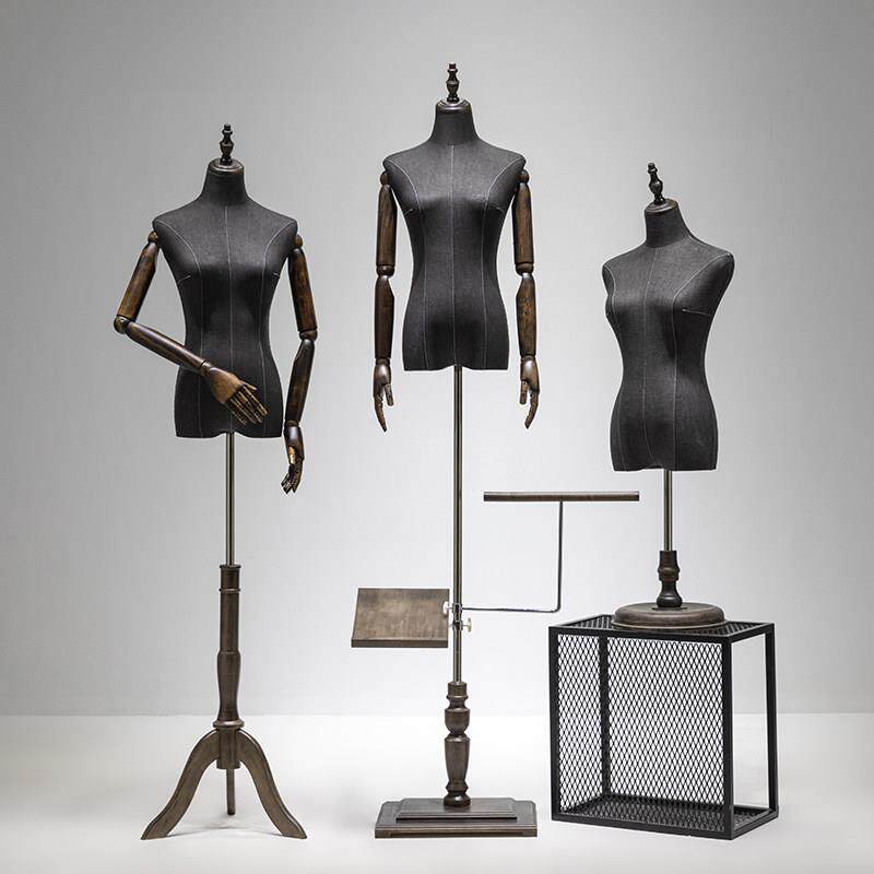 服装店模特道具女半身人台西服定制店橱窗展示架人体婚纱模特道具