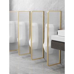 小便池隔断板公共化妆室隔板洗手间玻璃隔断男厕所尿斗遮挡板