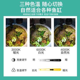 。古法鱼缸补光灯陶瓷水缸专用灯南美原生溪流水草造景鱼缸射灯变
