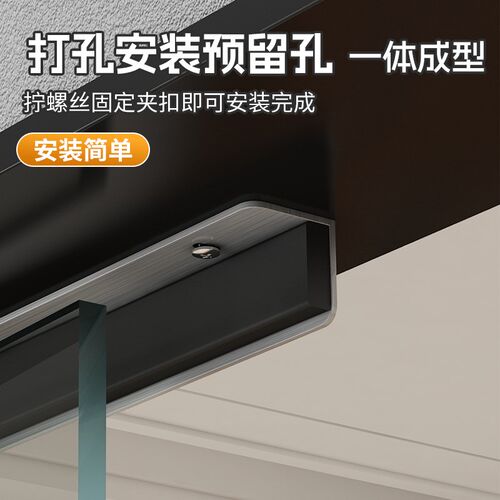 玻璃门挡限位器固定双开关单向无框平开拉门防风止摆阻门器挡门器