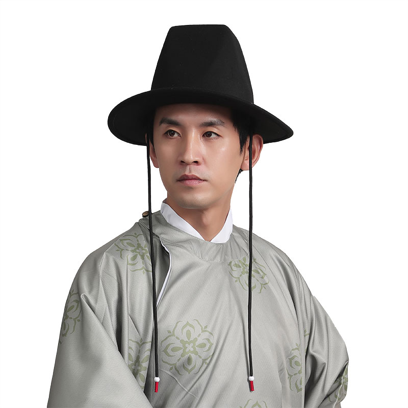 炎蔻明制帽子儿童汉服飞鱼服锦衣卫配帽大圆帽乌纱帽翼善冠官帽男