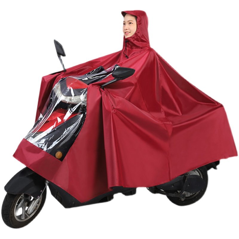 双人雨衣电动车2人2021年新款超大加厚无镜套轻薄可视仪表盘雨披