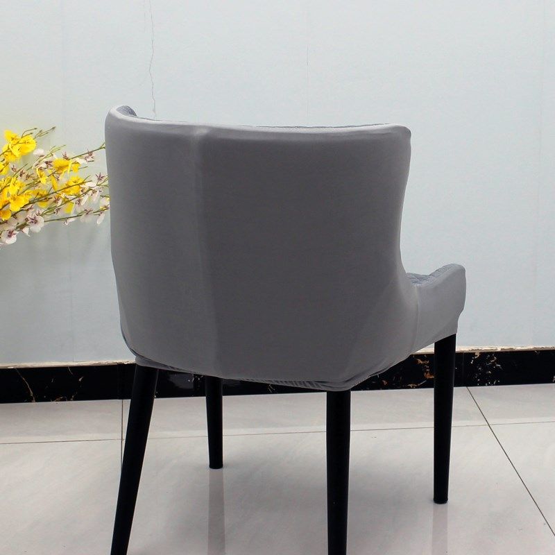 弧形餐桌椅子套罩座椅套罩靠背凳子扶手保护套坐垫套北欧全包轻奢