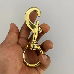 纯铜狗狗牵引绳扣子旋转扣子钥匙扣狗链子配件遛狗绳连接扣弹簧扣