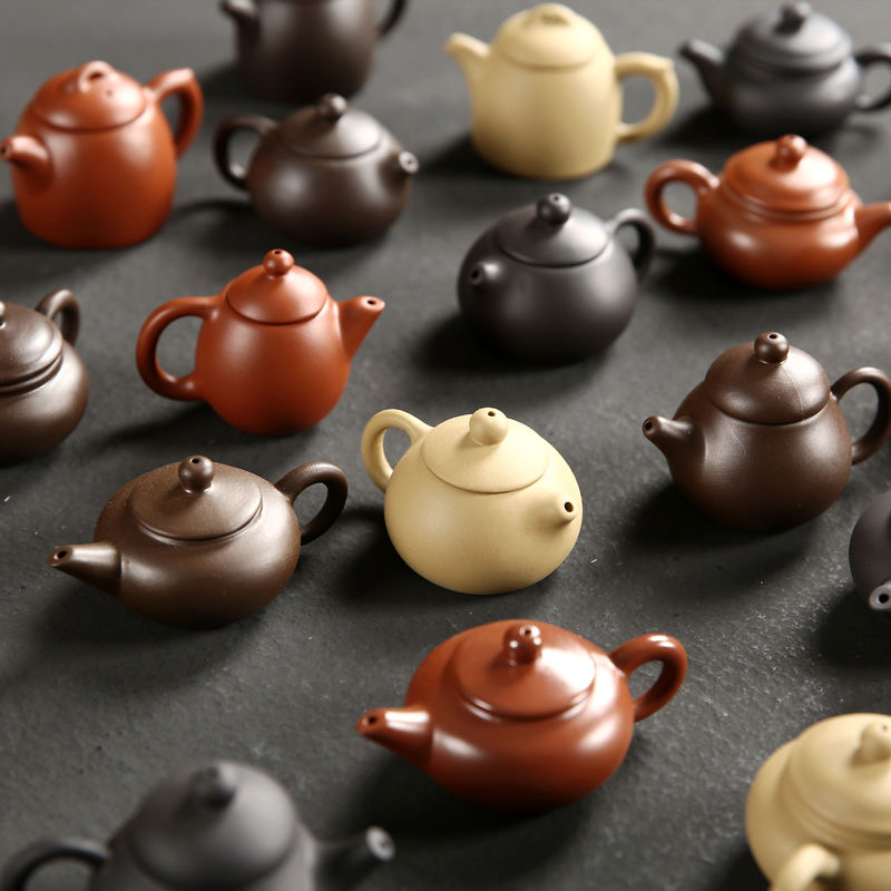 茶宠摆件精品可养紫砂指尖壶茶台茶具迷你茶桌小摆件精品茶盘茶玩
