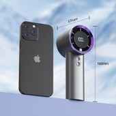 2025新款 桌面上静音 涡轮高速手持风扇usb充电学生迷你随身便携式