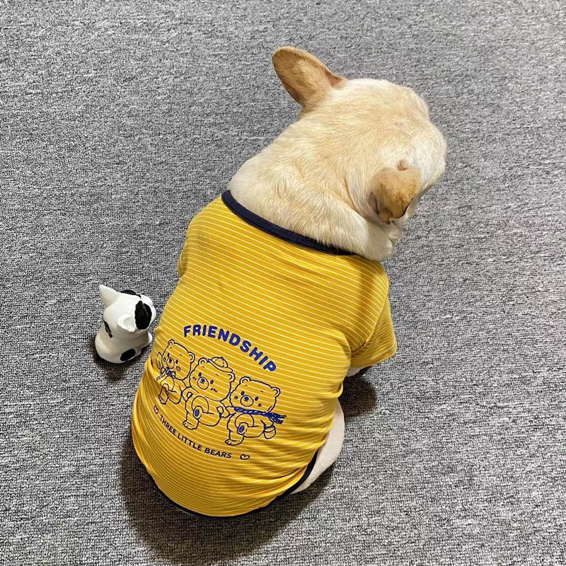 法斗衣服春夏T恤巴哥纯棉弹力打底宠物狗狗内搭大码胖狗柯基恶霸