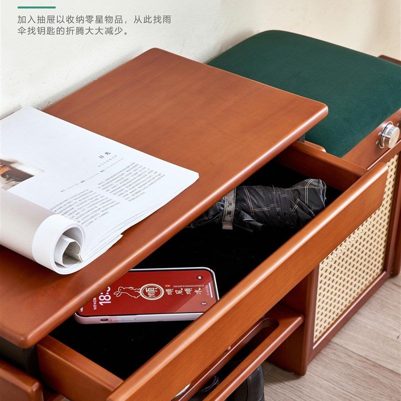 智能换鞋凳极窄门口轻奢高级感多功能杀菌烘干设计师一体实木鞋柜