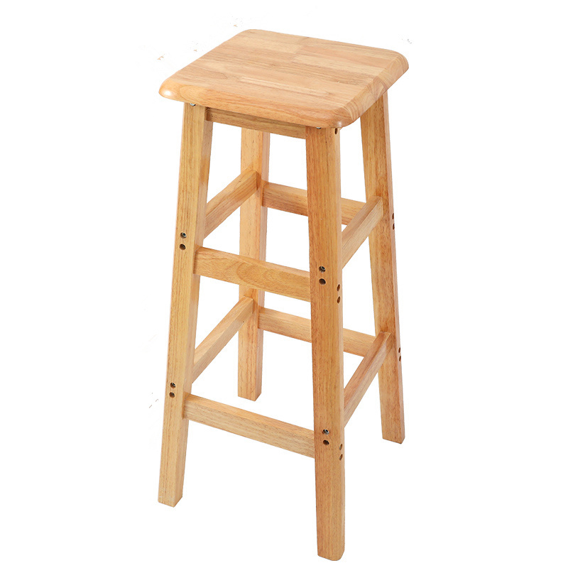 实木方凳学习凳四方凳高板凳家用凳子商用餐馆高脚凳吧台凳登高凳