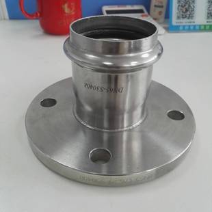 304不锈钢薄壁水管配件双卡压法兰式转换接头DN100规格齐全现货发