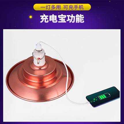 充电式照明灯夜市摆地摊灯泡户外野露营led超亮家备用停电应急灯