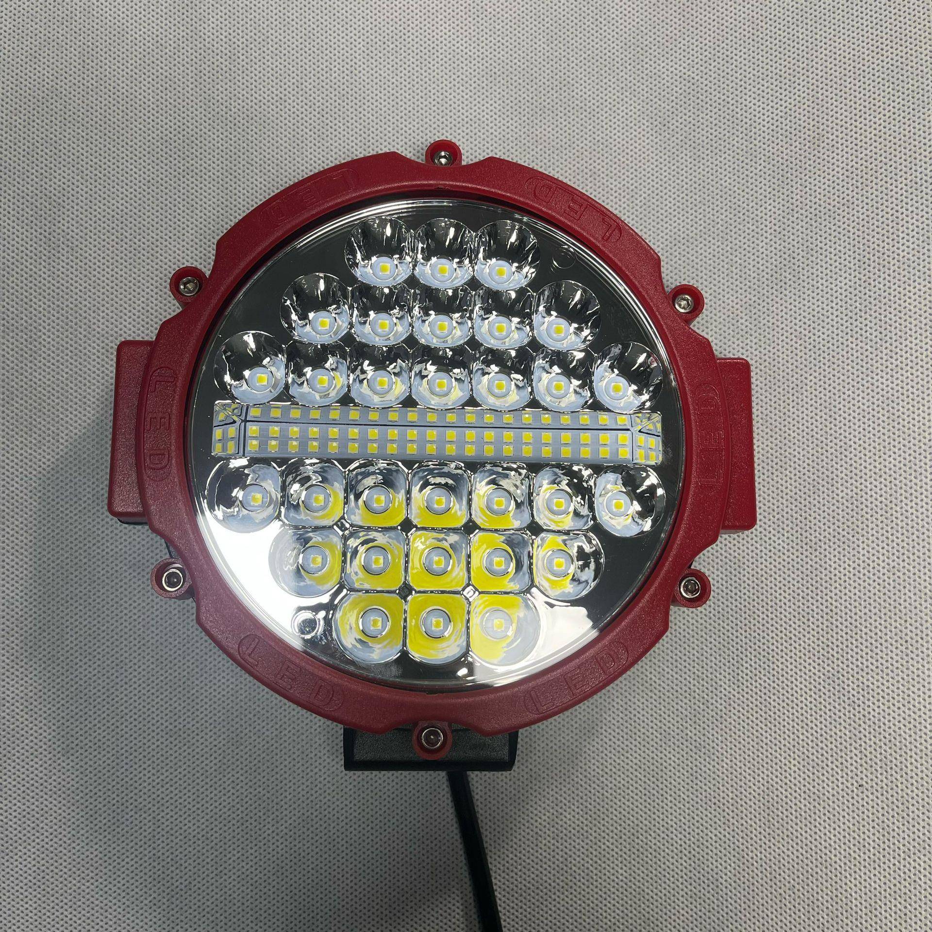 7英寸70LED汽车越野工作灯 LED改装射灯工程车前杠灯货车顶灯检修