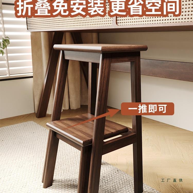 实木椅梯凳梯子凳子多功两家用折叠F99SHSTS用梯稳步能登高楼梯凳