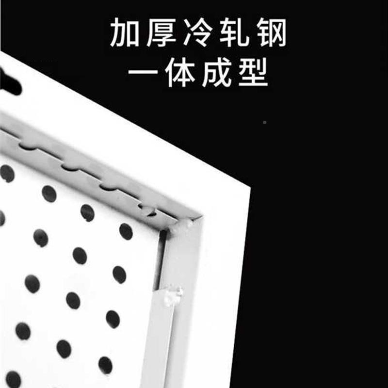 超市金属洞板铺商摆放货架圆孔五金工挂板墙具上收纳圆HMF洞孔置