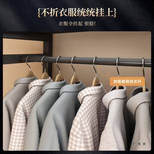 金衣柜开式 卧室家用出ELQ租房简衣帽放间钢架组属合结易实耐用收