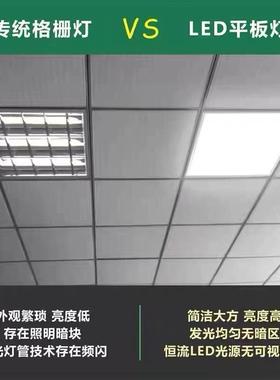 led平板灯060600l灯ed格AIN栅灯嵌入式办公室60x60LEDx面板灯工程