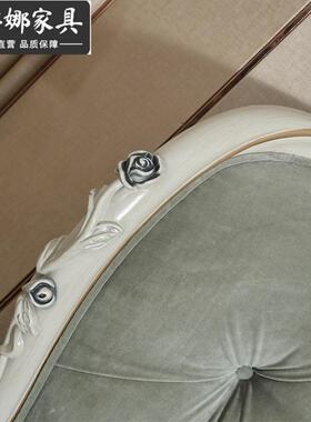 欧式实约木床.8米人床双主卧储物皮艺大床1现代简1.5公LAN主婚床