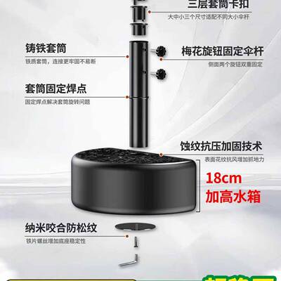 遮2.VGP7X1外.5米户阳伞靠墙半厚边伞庭院伞阳台露台一楼加长方形