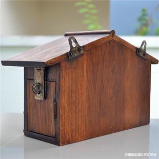 泰国亚墅别家木质挂424墙建信报箱室外用田园创送奶箱意议意见