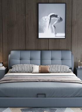 布艺LJC现1代简约奶油风主卧.8床米双1.5米单人人轻奢科技布皮艺