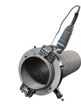 PD-168范围外50-168mm钳坡式圆管902口机自动外卡式全不锈钢铣边