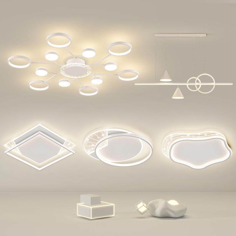 客厅主灯灯广东中山具套白色全屋组合三室两厅灯餐厅客LMS120厅餐