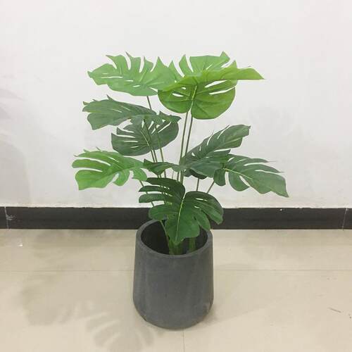 工厂家居落品仿绿植盆栽塑料假花饰假树仿真真仿真植物龟地背竹胶