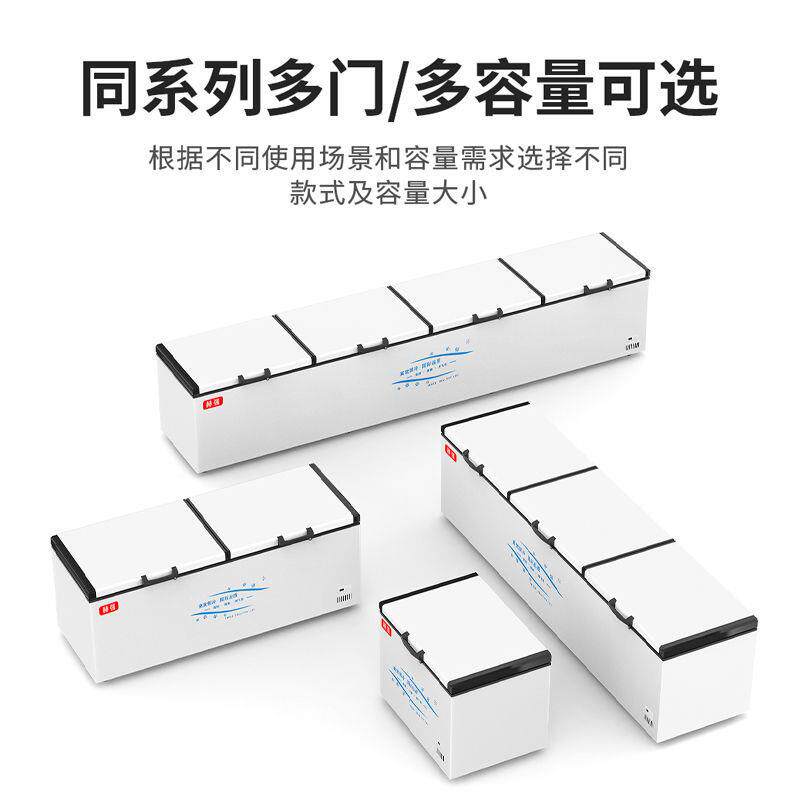 卧式大柜商用大量家用WGX冰冷柜冷藏冷容温冻柜单温双节能冰箱