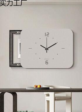 箱挂电闸空简约钟电表钟红羌实力打孔时钟开箱带遮配电挡箱免表箱