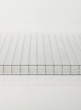 4MM四层透VQC明车采棚耐1力板建板筑四层阳光聚碳酸酯光板