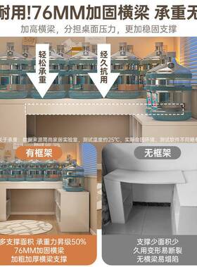 书桌书架一体桌子靠墙客条厅吧TCF台桌可伸缩家用长桌窄转角桌电