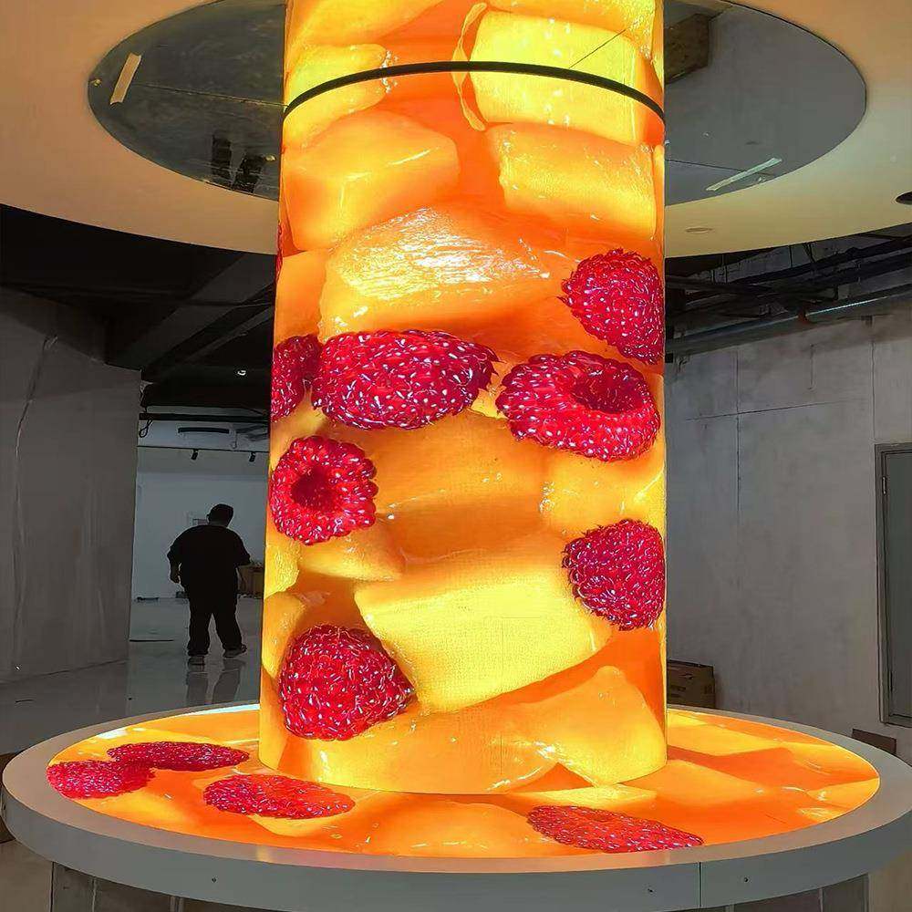 ed性屏P1.5P2柔.0软模组无缝拼接高UDGl弧形屏LED清全彩异形显示