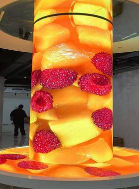 ed性屏P1.5P2柔.0软模组无缝拼接高UDGl弧形屏LED清全彩异形显示