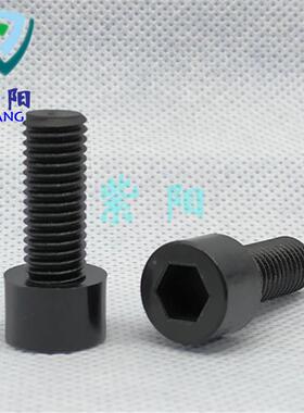 胶MM4黑色尼龙螺丝塑料内六角螺丝绝缘螺丝钉塑柱圆头螺栓RWQ螺钉