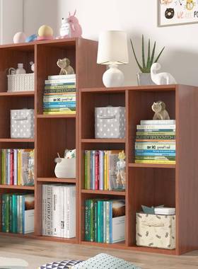 2I八格柜柜子架储物柜格子柜地自由组合简易家用YEY书柜落书木质