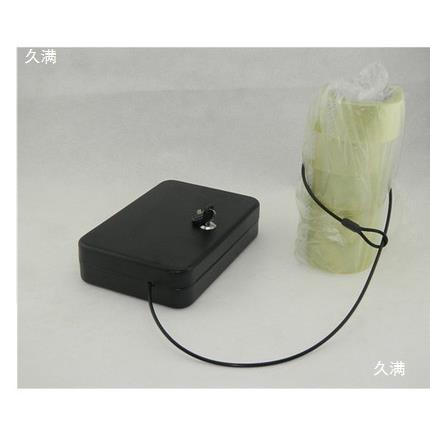 金属你车载双迷重保险带钢绳收纳盒储藏盒车用置物钥箱匙箱008锁