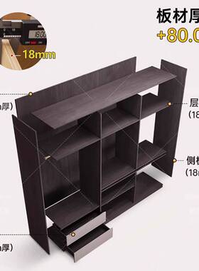 轻奢储物衣柜家用卧室分段式平开门25新款柜子简约灰色实木大衣橱