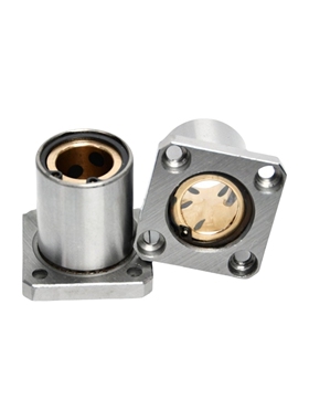 M思米 LMK6 8 10 12 13 16 20 25 30 35 40 50UU 方法兰石墨铜套